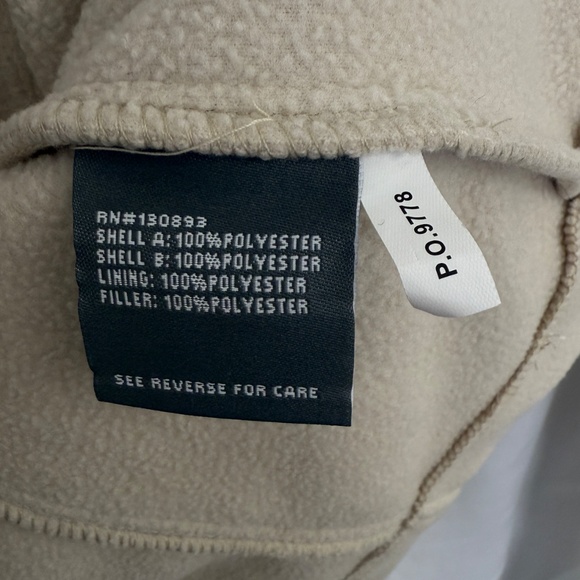 New Balance Sz Large Quilted Fleece Running Jacket Hooded Zip Side Pockets - Picture 8 of 11